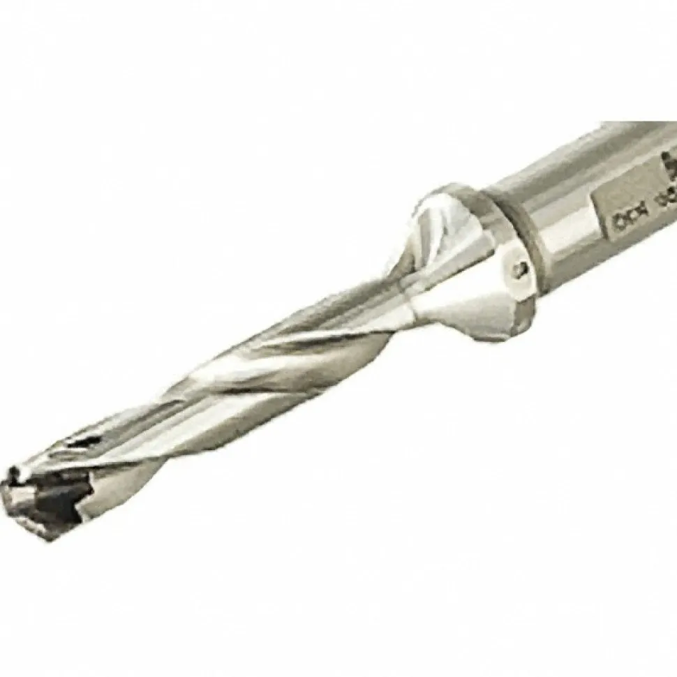 Replaceable-Tip Drill: 0.866 to 0.902" Dia, 6.93" Max Depth, 1" Weldon Flat Shank
