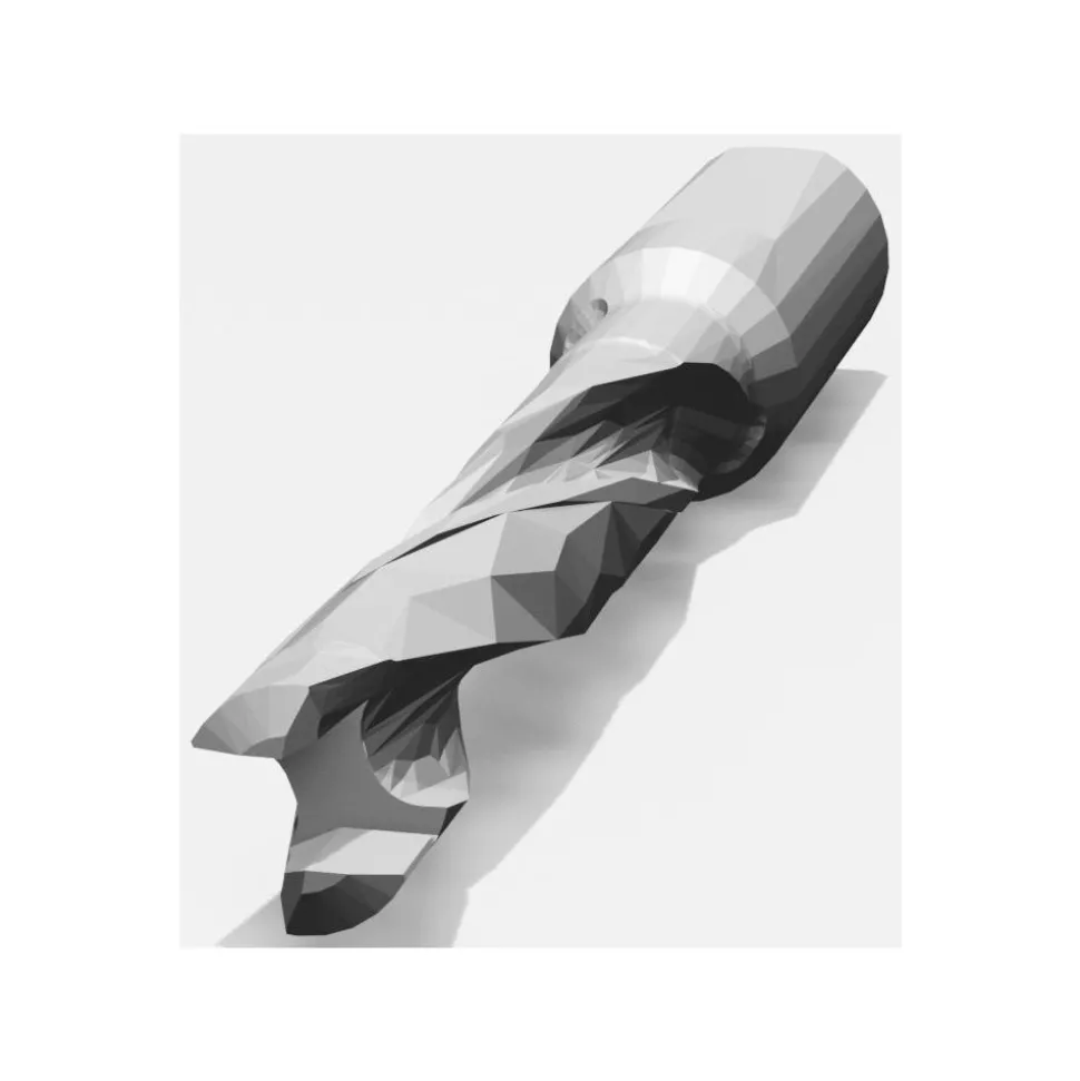 Replaceable-Tip Drill: 20.5 to 21 mm Dia, 110 mm Max Depth, 25 mm Whistle Notch Shank