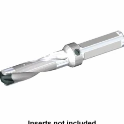 Replaceable-Tip Drill: 14.3 to 14.5 mm Dia, 42.93 mm Max Depth, 19.05 mm Weldon Flat Shank