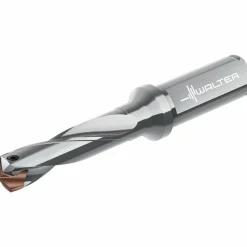 Replaceable-Tip Drill: 17 to 17.99 mm Dia, 54 mm Max Depth, 3/4" Straight-Cylindrical Shank
