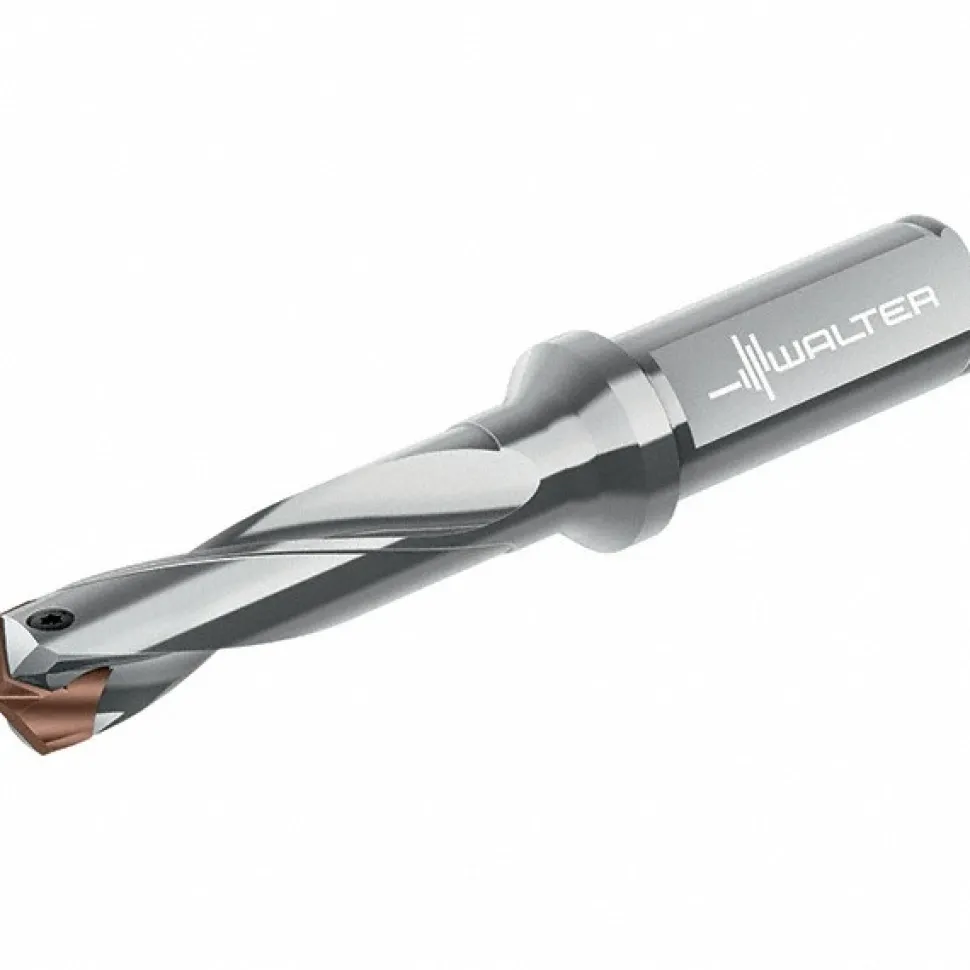 Replaceable-Tip Drill: 17 to 17.99 mm Dia, 54 mm Max Depth, 3/4" Straight-Cylindrical Shank