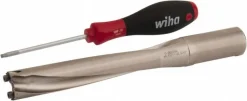 Replaceable-Tip Drill: 23.81 to 24.8 mm Dia, 5.315" Max Depth, 1" Weldon Flat Shank