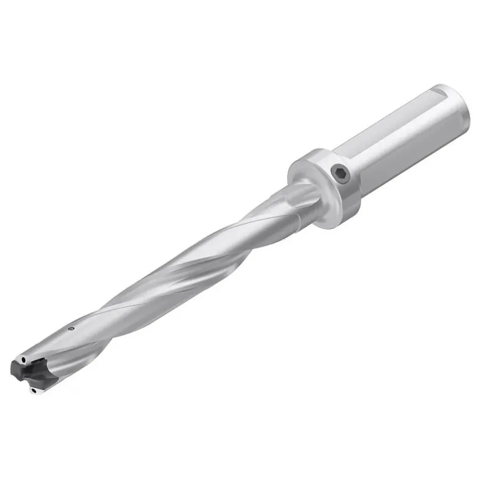 Replaceable-Tip Drill: 20.64 to 21.14 mm Dia, 165.1 mm Max Depth, 25.4 mm Weldon Flat Shank