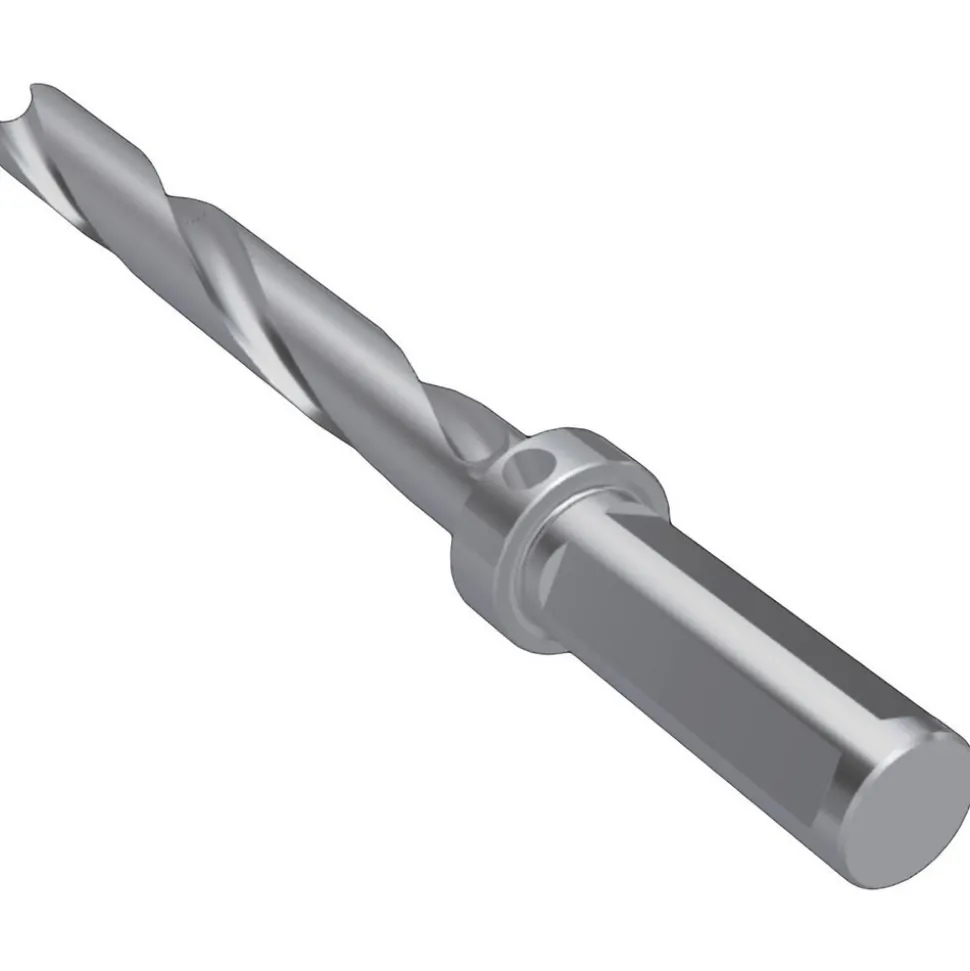 Replaceable-Tip Drill: 20.64 to 21.14 mm Dia, 165.1 mm Max Depth, 25.4 mm Weldon Flat Shank