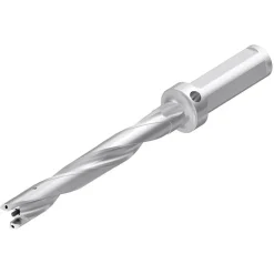Replaceable-Tip Drill: 20.64 to 21.14 mm Dia, 165.1 mm Max Depth, 25.4 mm Weldon Flat Shank