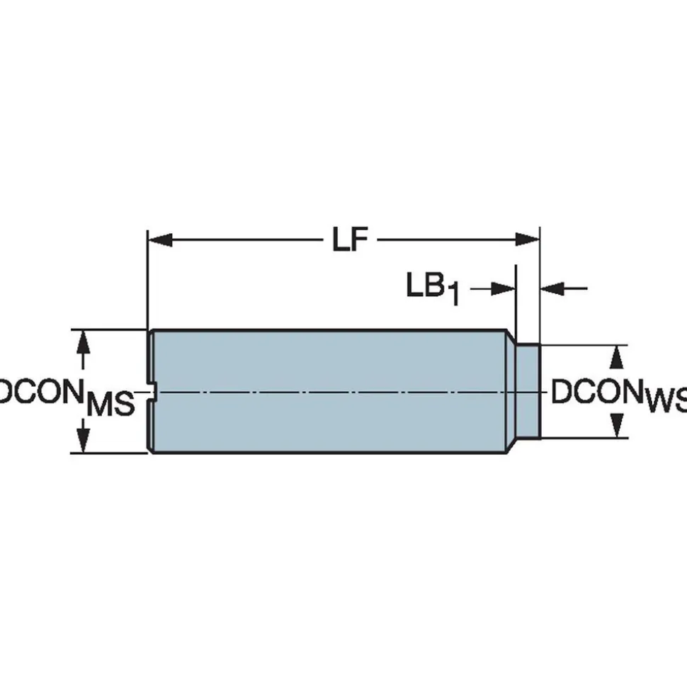 Replaceable Tip Milling Shank: Series Coromant EH, 21.3 mm Projection