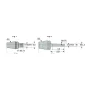 Replaceable Tip Milling Shank: Series Multimaster, 4 mm Projection