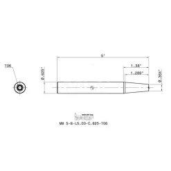 Replaceable Tip Milling Shank: Series Multimaster, 1.38
