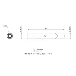 Replaceable Tip Milling Shank: Series Multimaster, 5/8
