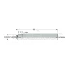 Replaceable Tip Milling Shank: Series T-Slot, 16.6 mm Projection, 16 mm Stepped Shank