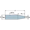 Replaceable Tip Milling Shank: Series CoroMill 316, 6-1/2" Projection, 5/8" Straight Shank