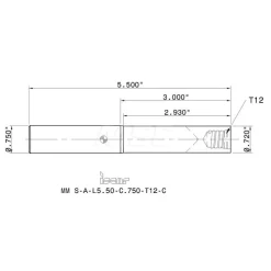 Replaceable Tip Milling Shank: Series Multimaster, 3