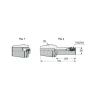 Replaceable Tip Milling Shank: Series Multimaster, 40 mm Projection