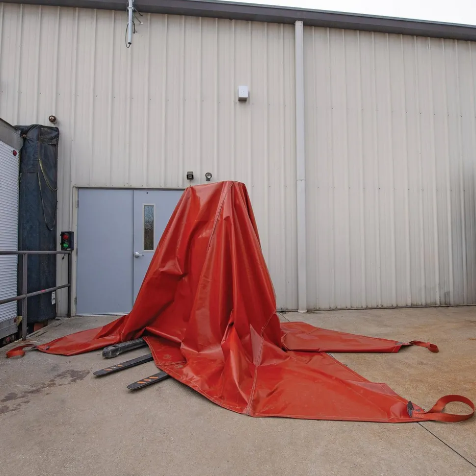 Rescue Blankets: Type: Lithium Battery Fire Blanket; Material: Pyroxene, Silicone; Overall Length: 16.4000 ft; Overall Width: 16 ft