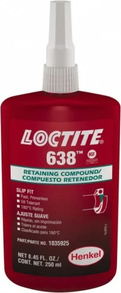 Retaining Compound: 250 mL Bottle, Green, Liquid