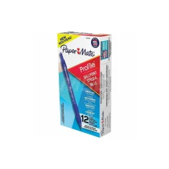 Retractable Ball Point Pen: 1 mm Tip, Blue Ink