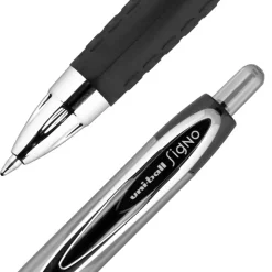 Retractable Gel Pen: 0.7 mm Tip, Black Ink