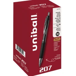 Retractable Gel Pen: 0.7 mm Tip, Black Ink
