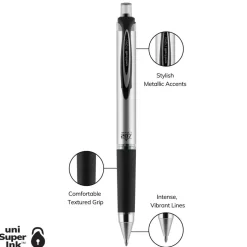 Retractable Pen: 1 mm Tip, Blue Ink