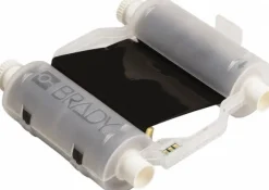 Ribbon Cartridge: 4.33" Wide, 200' Long, Black, Resin