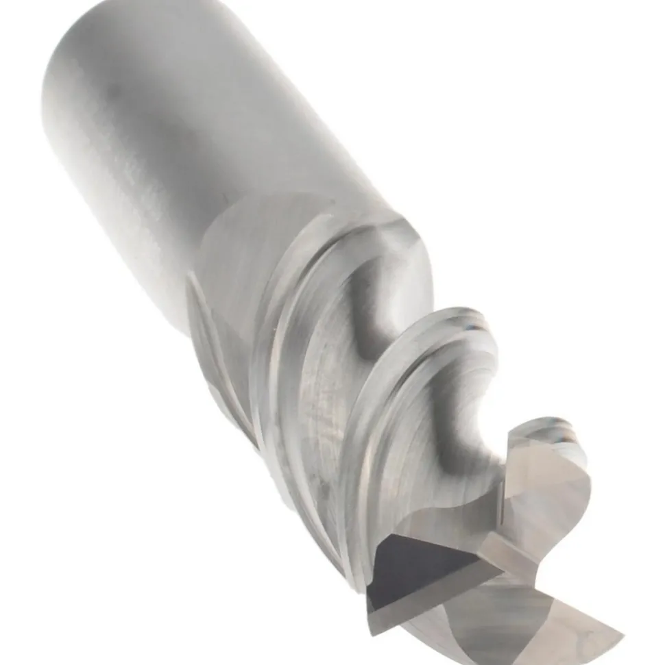 Roughing & Finishing End Mill: 1/2" Dia, 3 Flute, Square End, Solid Carbide