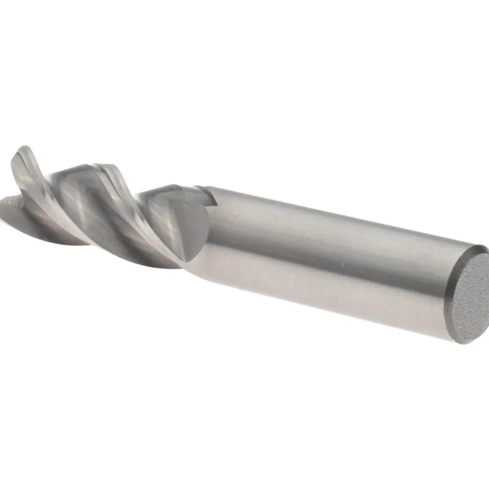Roughing & Finishing End Mill: 1/2" Dia, 3 Flute, Square End, Solid Carbide