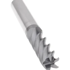 Roughing & Finishing End Mill: 1/2" Dia, 5 Flute, Solid Carbide