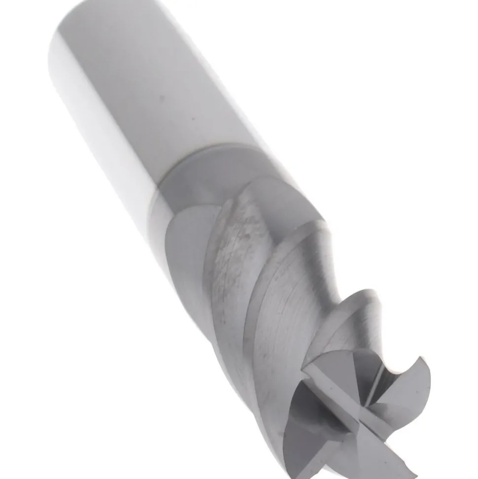 Roughing & Finishing End Mill: 1/2" Dia, 4 Flute, Solid Carbide