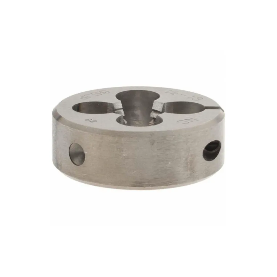 Round Die: 1/2-13, 1-1/2" OD, High-Speed Steel