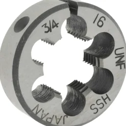 Round Die: 3/4-16, 1-1/2" OD, High-Speed Steel