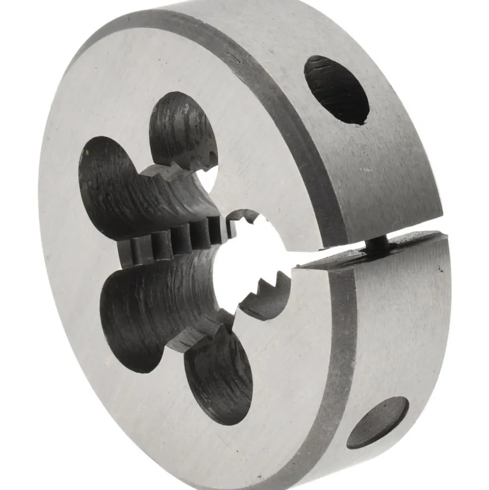 Round Die: 3/4-10, 2" OD, High-Speed Steel