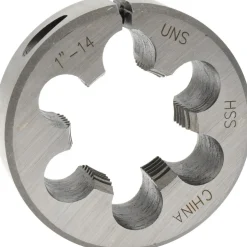 Round Die: 1-14, 2" OD, High-Speed Steel
