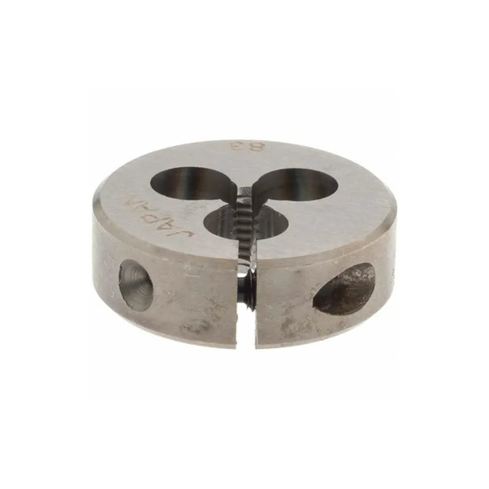 Round Die: #4-40, 13/16" OD, High-Speed Steel