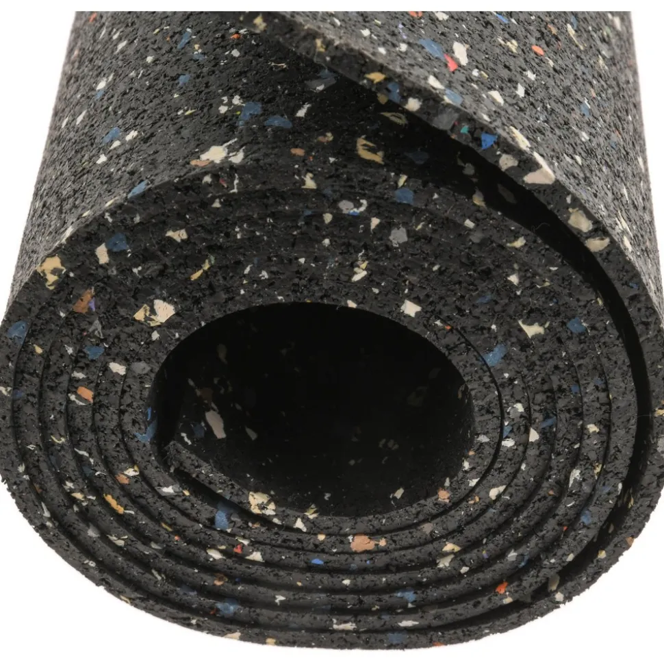 Rubber Sheet: Recycled Rubber, 1/8" Thick, 48" Wide, 2.000' Long, Black