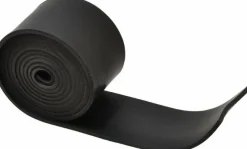 Rubber Strip: Buna-N, 1/8" Thick, 2" Wide, 5.000' Long, Black