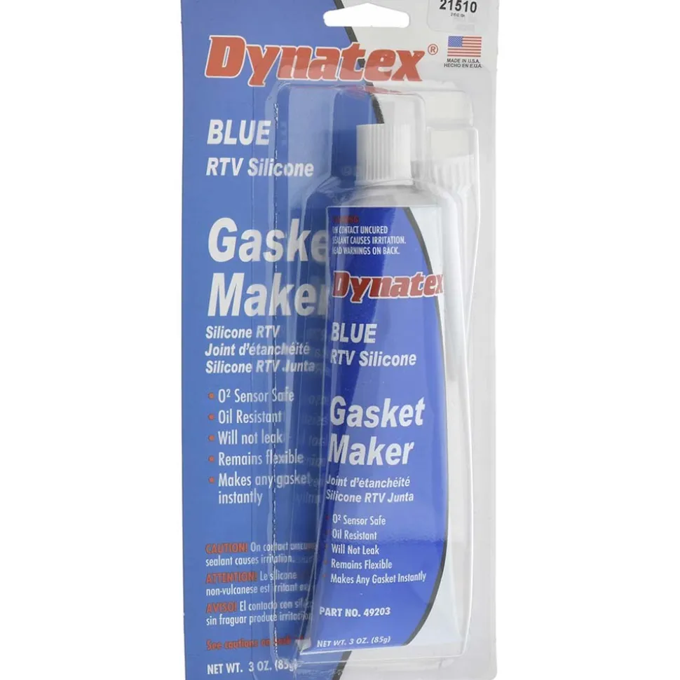 Sealant: 3 oz Tube, Blue, RTV Silicone