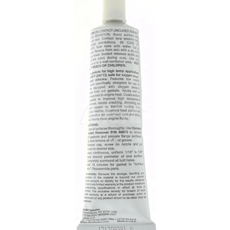 Sealant: 3 oz Tube, Red, RTV Silicone