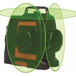 Self Leveling Line Laser Level: 1 Beam, Green Beam
