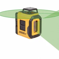 Self Leveling with Plumb Line Level: 2 Beams, Green Beam