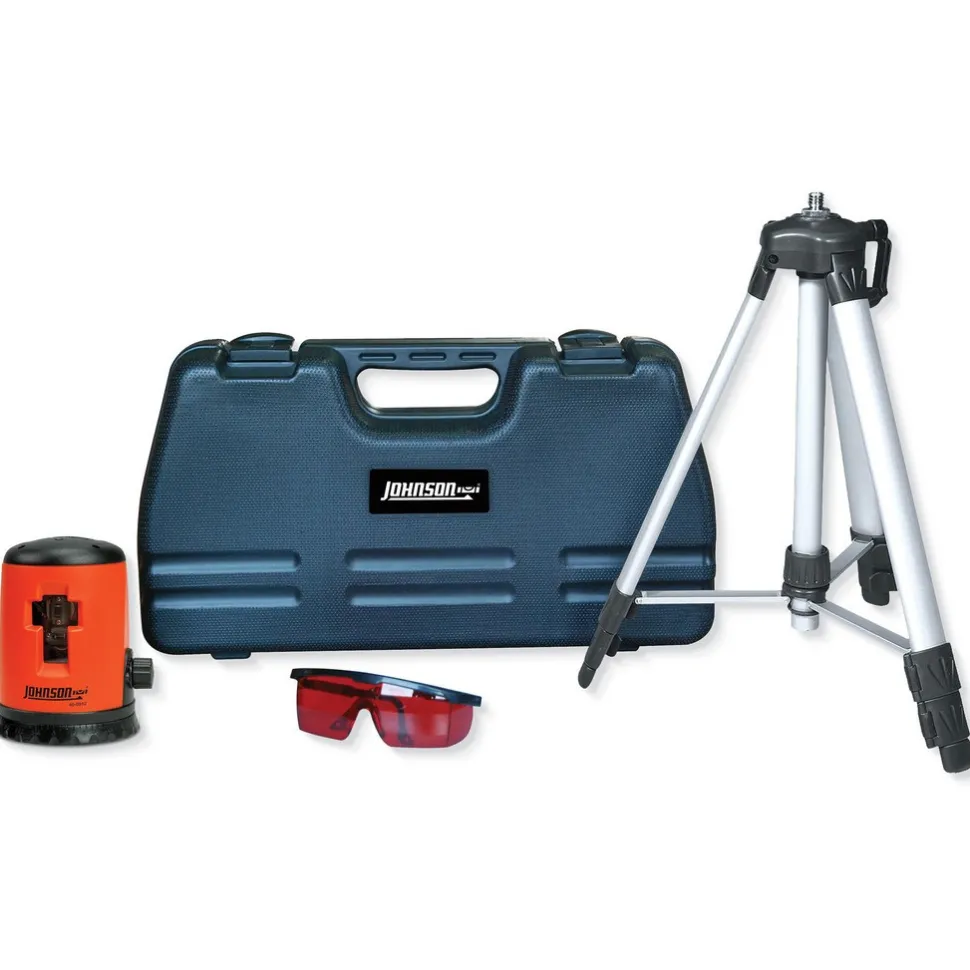 Self Leveling Cross Line Laser Level: 1 Beam, Class III, Red Beam