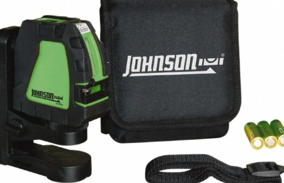 Self Leveling Cross Line Laser Level: 2 Beams, Green Beam