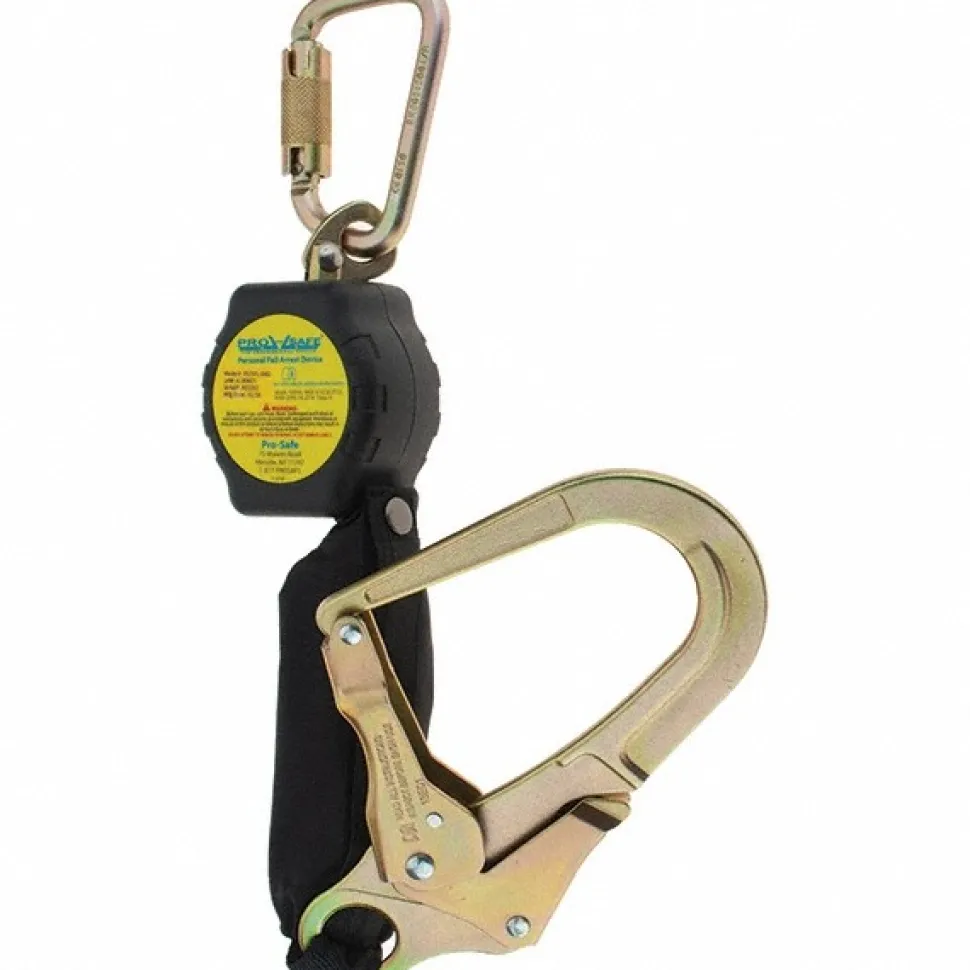 Self-Retracting Lifeline: 350 lb Capacity, Steel Carabiner
