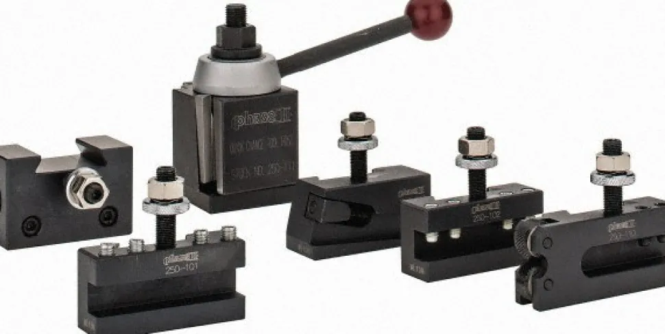 Series AXA Tool Post Holder & Set for 9 to 12" Lathe Swing