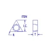 Shim for Indexables: 3/8" Inscribed Circle, Interchangeable Head