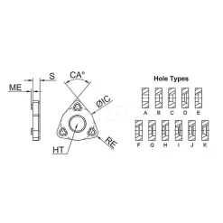 Shim for Indexables: 1/2" Inscribed Circle, Boring Bar, Turning