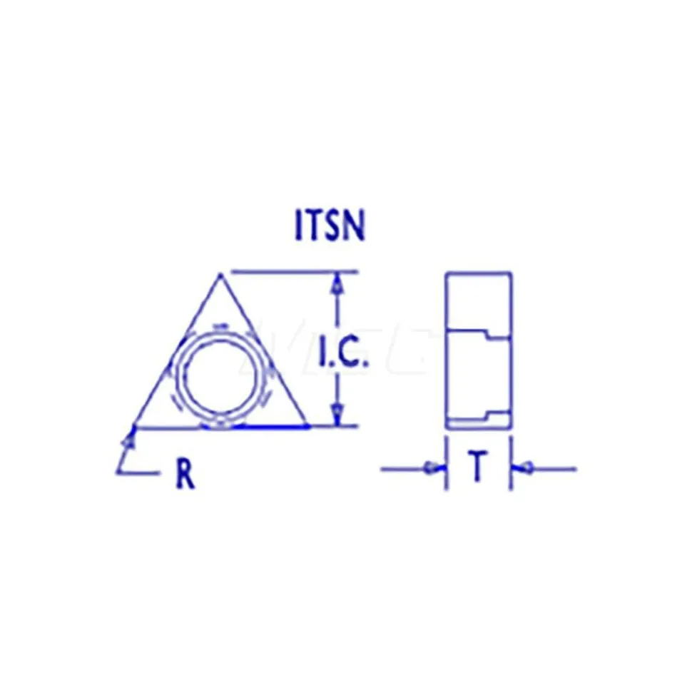 Shim for Indexables: 3/8" Inscribed Circle, Interchangeable Head