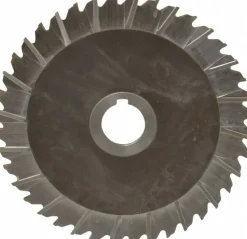 Side Chip Saw: 6" Blade Dia, 1/8" Blade Thickness, 1" Arbor Hole Dia, 40 Teeth, High Speed Steel