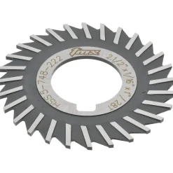 Side Chip Saw: 2-1/2" Blade Dia, 1/16" Blade Thickness, 1" Arbor Hole Dia, 28 Teeth, High Speed Steel