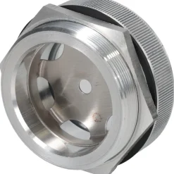 1-3/8" Sight Dia, 1-7/8" Thread, 1-1/8" Long, Low Pressure Hole Mount, With Reflector, Sight Glass & Flow Sight