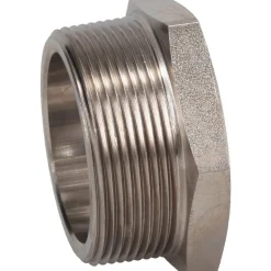 1-7/8" Sight Dia, 2" Thread, 1.69" OAL, Low Pressure Pipe Thread Lube Sight, Open View Sight Glass & Flow Sight